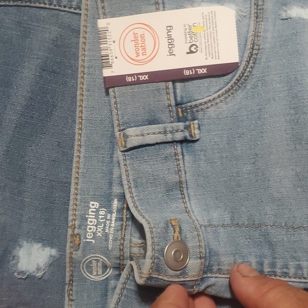 Back to School Special!  Wonder Nation jegging.  Lot of 2.  Size 18 - Picture 7 of 7